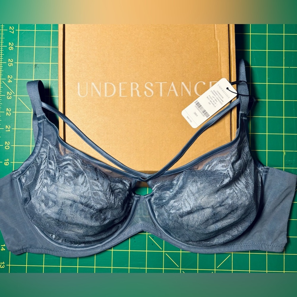 Understance Gemma bra, 36H, foggy blue, NWT.